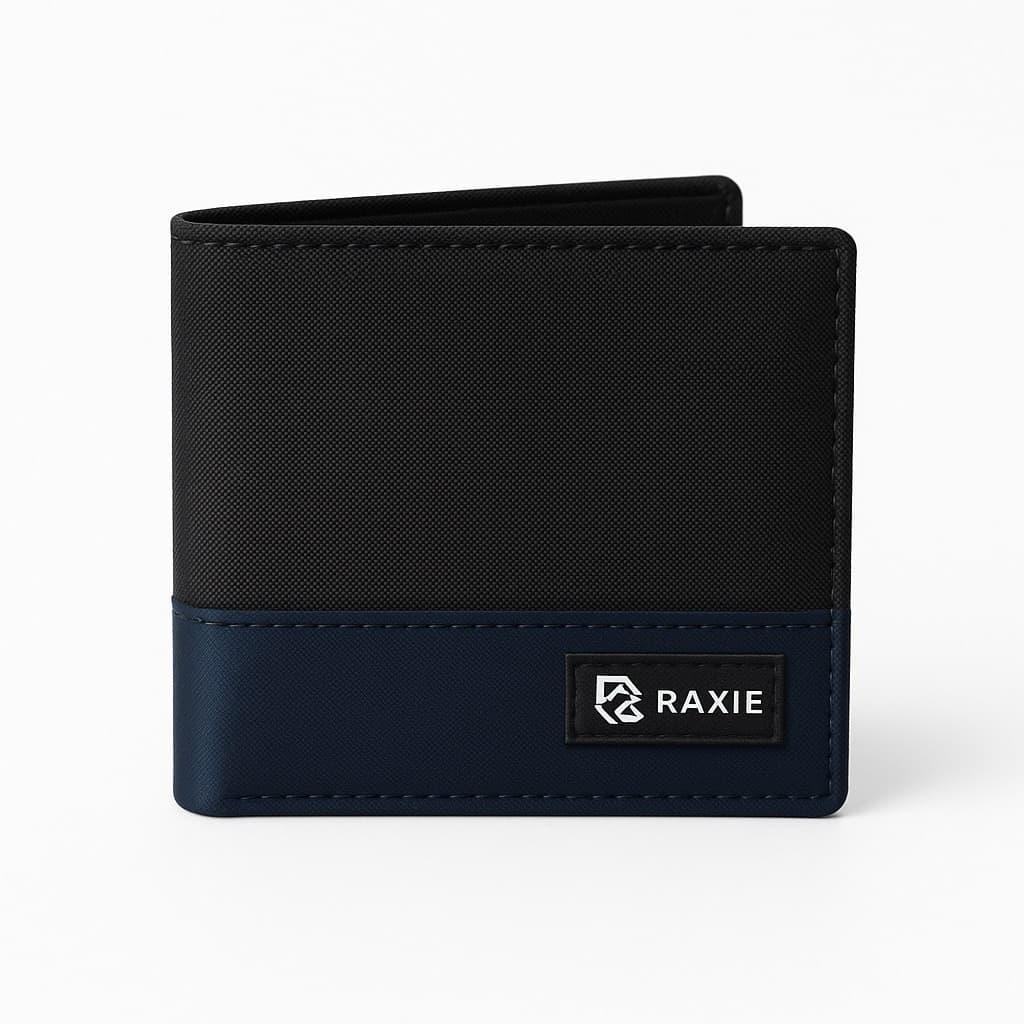 RAXIE Dompet Pria Canvas pendek Motif Gabungan thumbnail 4