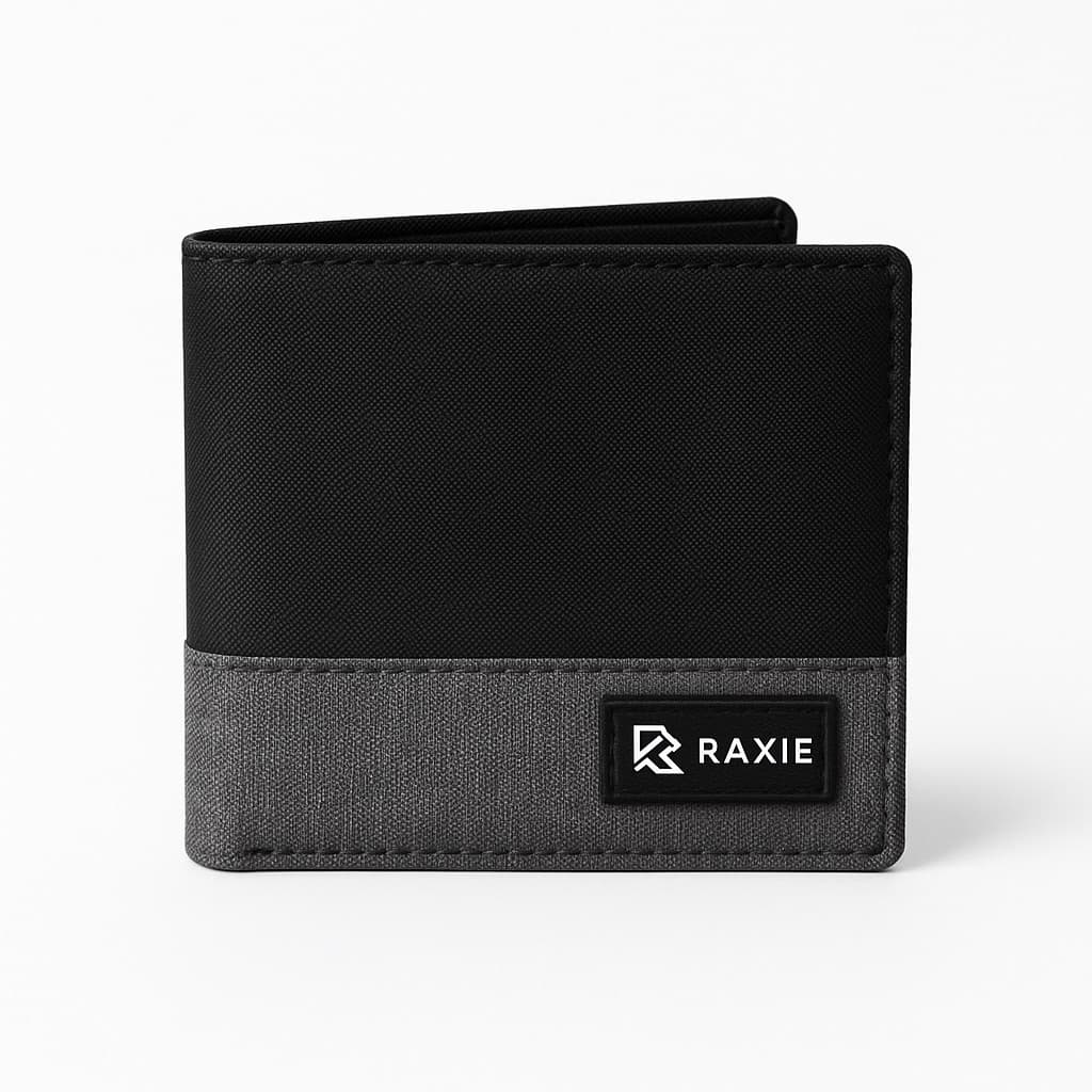 RAXIE Dompet Pria Canvas pendek Motif Gabungan thumbnail 1
