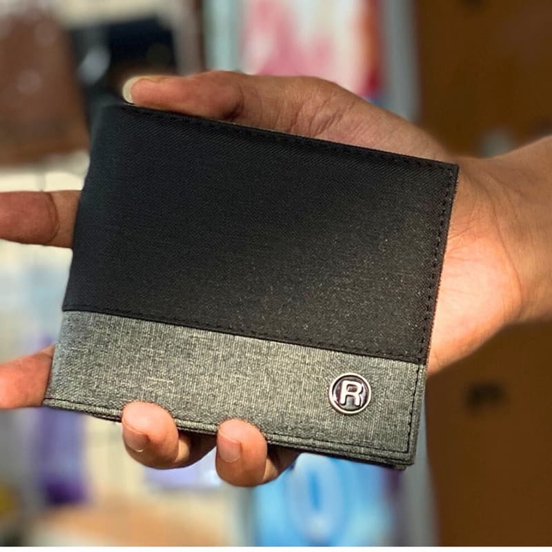 Dompet Pria Dompet Lipat Bahan Canvas thumbnail 7
