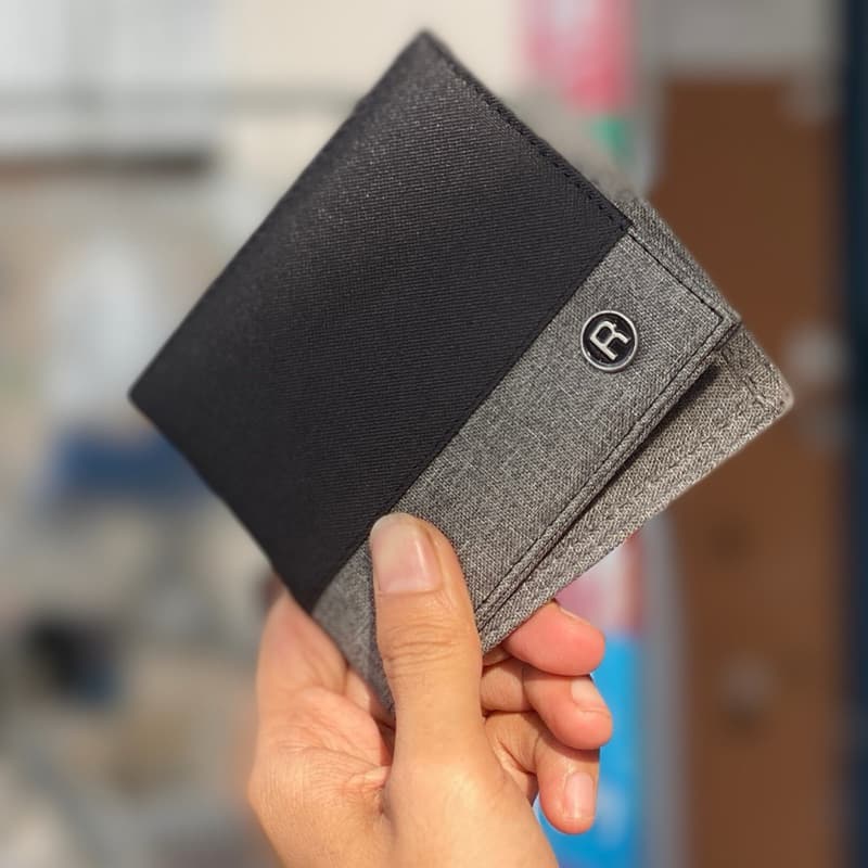 Dompet Pria Dompet Lipat Bahan Canvas thumbnail 4