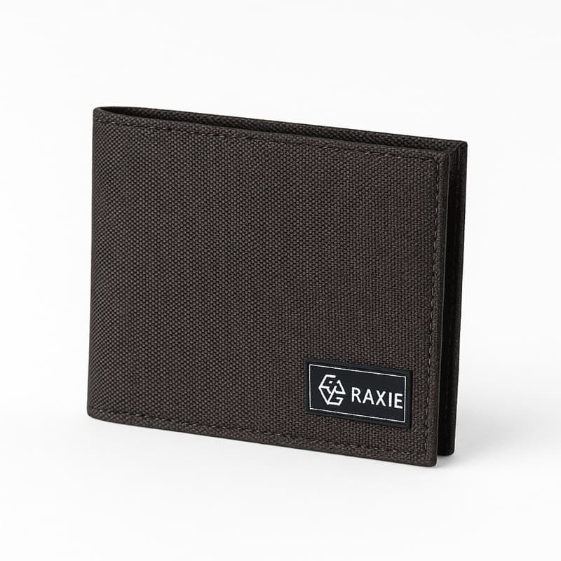 RAXIE-Dompet Pria Dompet Pendek Bahan Canvas Motif Polos Kartu Cowok thumbnail 7