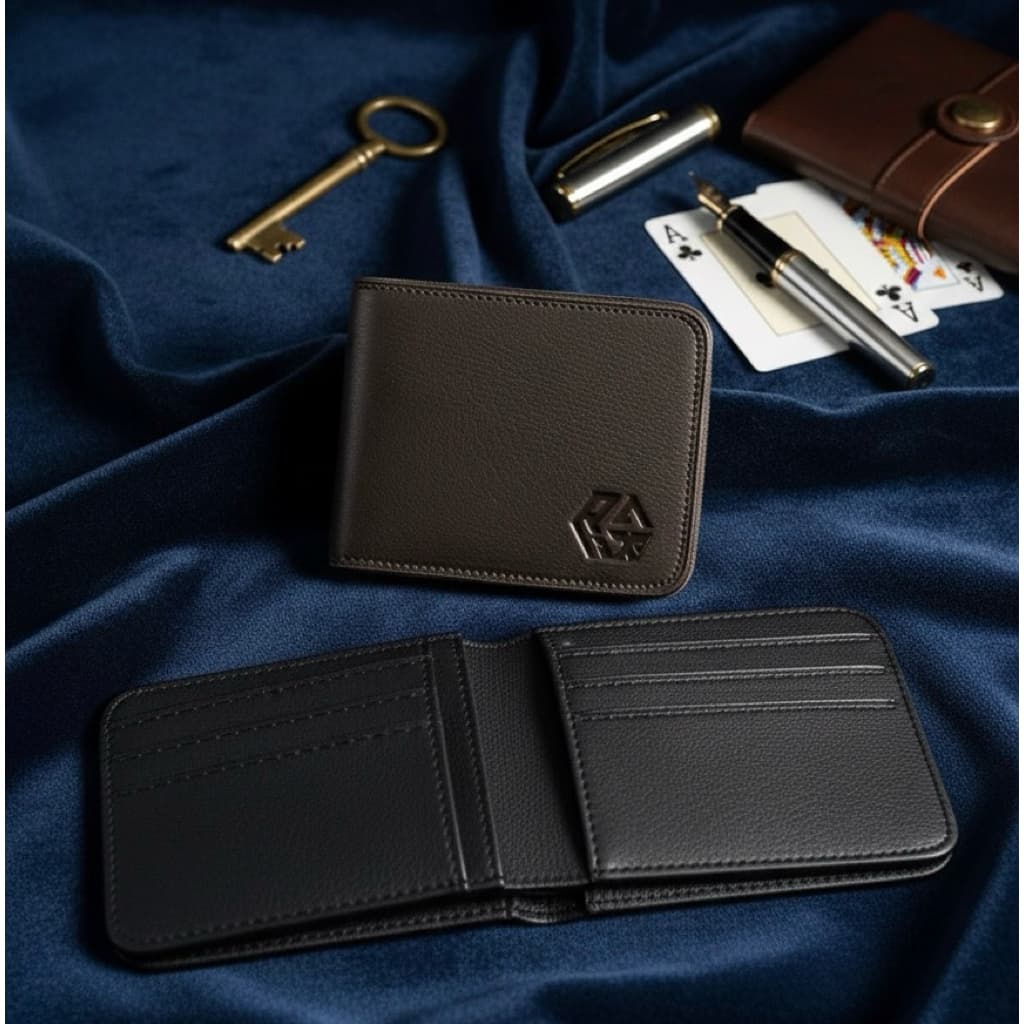 RAXIE - Practical Tri-Fold Wallet Dompet Pria Bahan Kulit Sintetis RX014 thumbnail 5