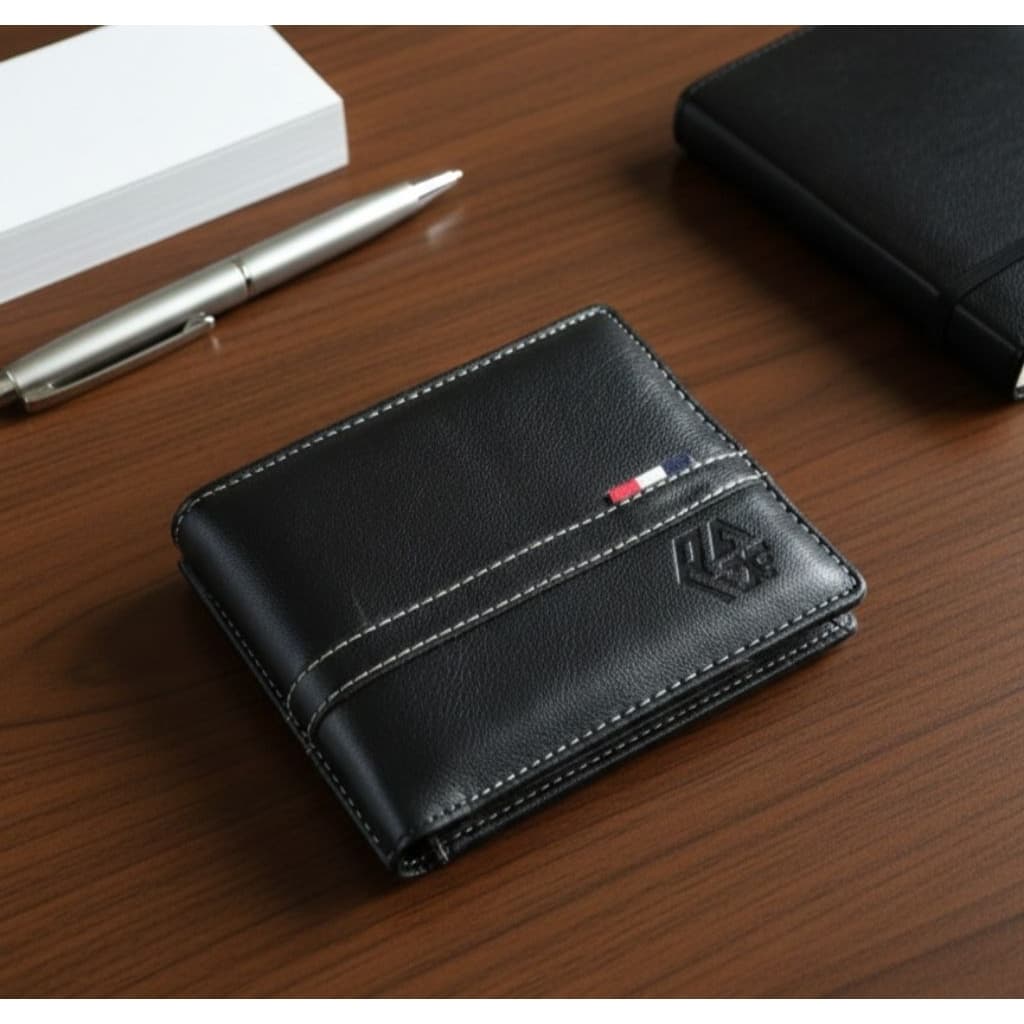 RAXIE Dompet Pria PU Leather - Men's Slim Wallet Elegant & Minimalis RX24