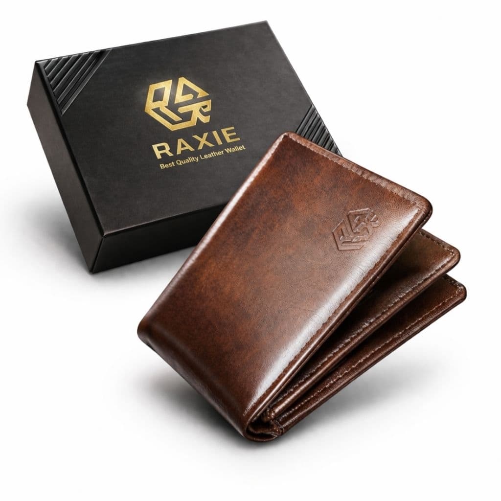 RAXIE Dompet Pria Trifold – Premium PU Leather Wallet Simple & Elegant RX003 thumbnail 1