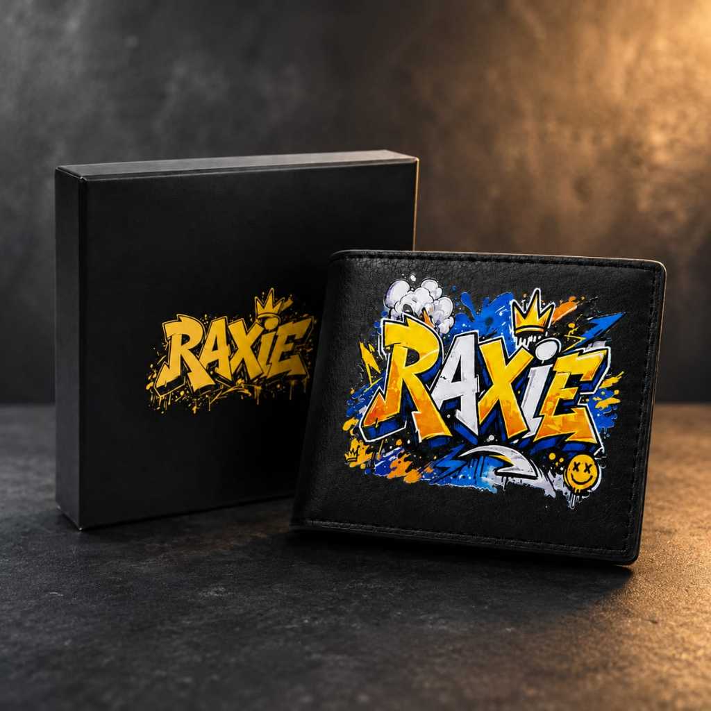 RAXIE Graffiti Series Dompet Pendek Dompet Pria thumbnail 4