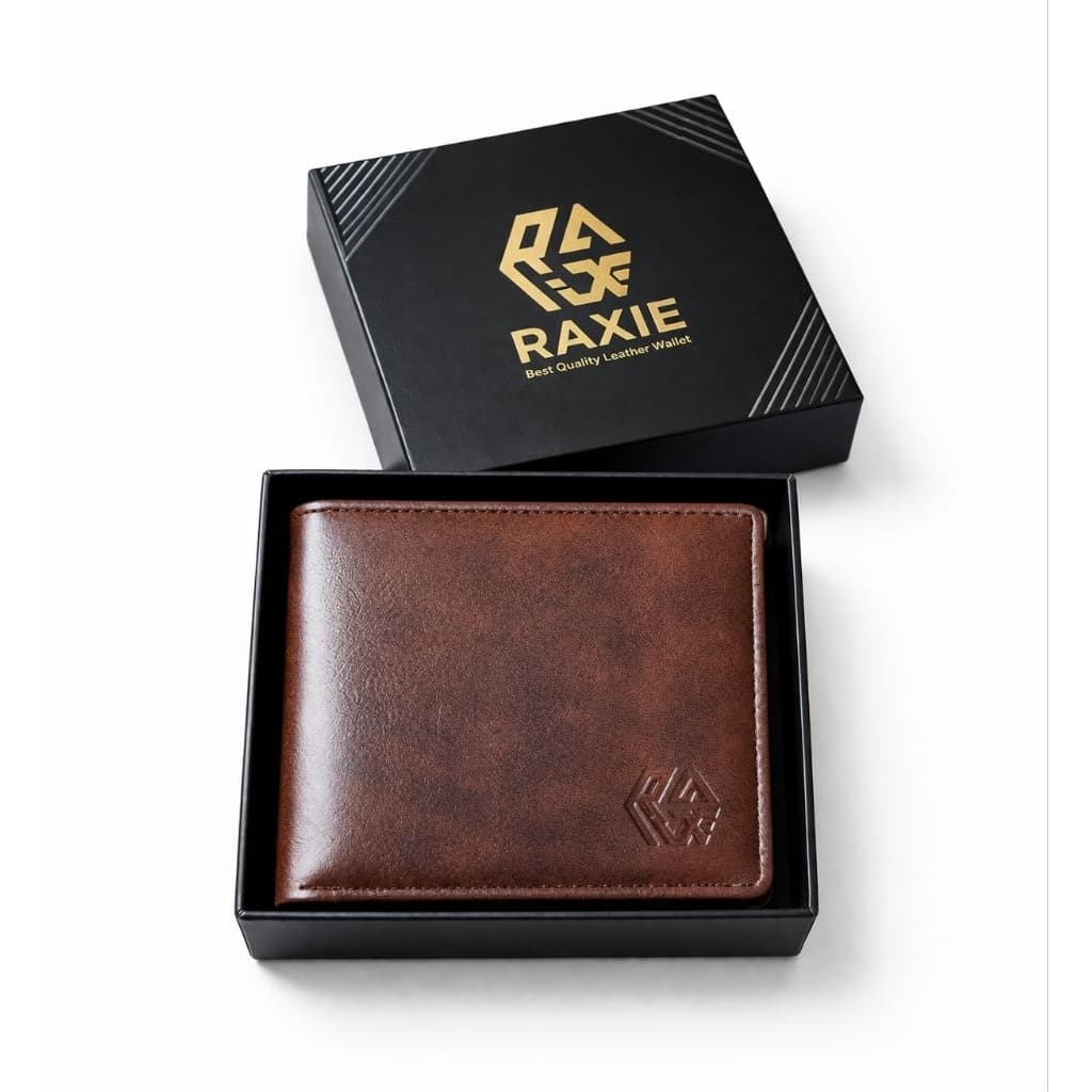 RAXIE Dompet Pria Trifold – Premium PU Leather Wallet Simple & Elegant RX003 thumbnail 6