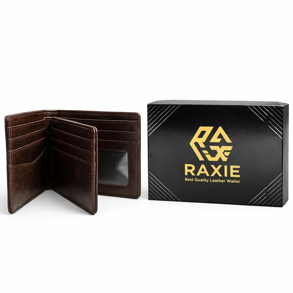 RAXIE Slim Wallet Premium PU - Dompet Pria Kulit Dompet Pendek Lipat 3 RX015 thumbnail 2