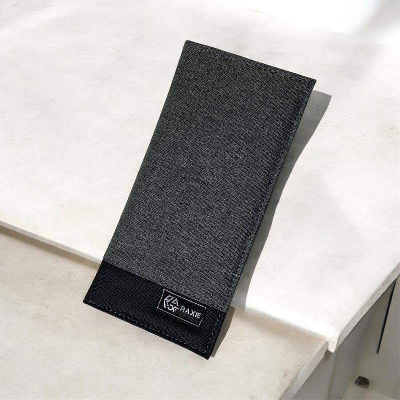 RAXIE-Dompet PANJANG Pria Bahan Canvas untuk Kartu dan Uang - Cowok thumbnail 7