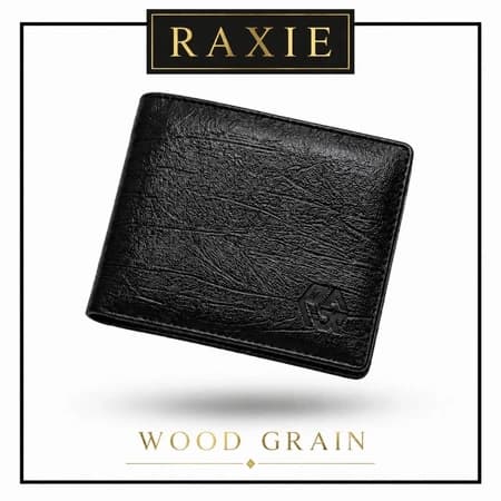 RAXIE Dompet Pria Kulit PU Premium Elegan Wood Grain RX006 thumbnail 2